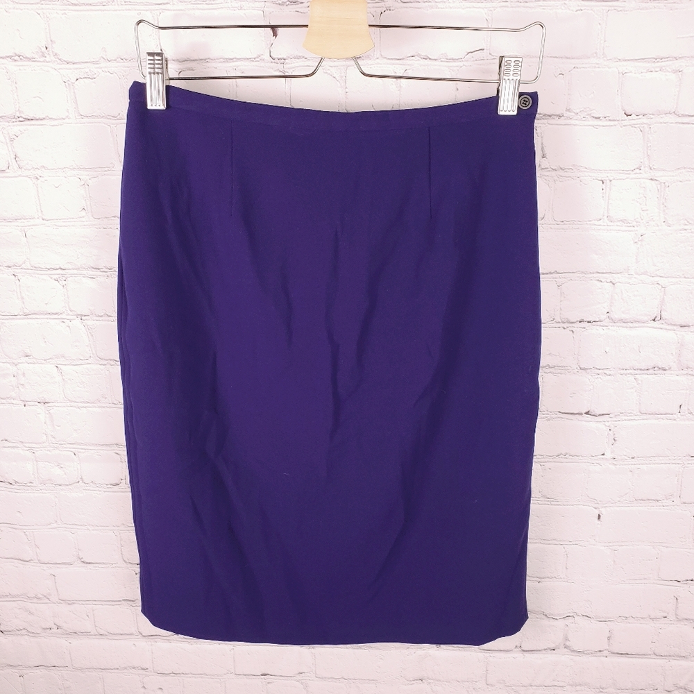 Elie Tahari Royal Purple Pencil Skirt